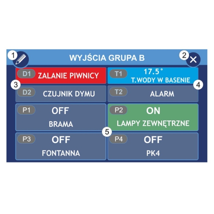 MODUŁ INTELIGENTNEGO OBIEKTU EX4 STEROWANY  CENTRALĄ CWPP350,  CWPP 420, CWPP 600 , CWPP800, A-180, A-300, A-250 CWK-450 CWK-600